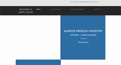 Desktop Screenshot of mainelyapplique.com