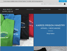 Tablet Screenshot of mainelyapplique.com